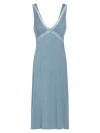 Natori Women's Feathers Essentials Slip Midi-dress In Moon Mist