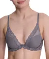 Natori Women's Feathers Lace Contour Underwire Plunge Bra 730023