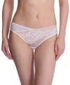 Natori Flora Bikini Panties White In White
