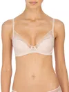 Natori Women's Flora Lace Plunge Bra In Cameo Rose