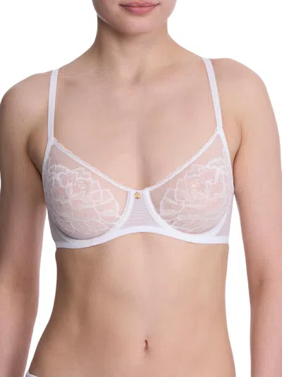 Natori Women's Flora Unlined Lace Balconette Underwire Bra In Neutral