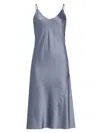 Natori Women's Glamour Satin Slip Midi-dress In Moon Mist