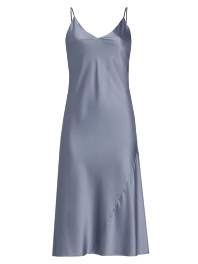 Natori Women's Glamour Satin Slip Midi-dress In Moon Mist