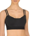 Natori Gravity Contour Underwire Coolmax Sports Bra (30ddd) In Black