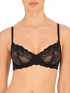 Natori Women's Heavenly Lace Convertible Balconette Bra In Black