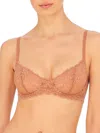 Natori Women's Heavenly Lace Convertible Balconette Bra In Glow