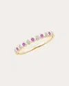 Natori Women's 14k Gold Amethyst And Diamond Ring In Multicolor