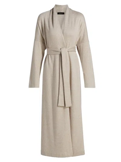 Natori Women's Himalaya Jersey Belted Robe In Gray