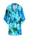 Natori Isla Wrap Robe In Blue