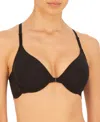 Natori Underwire Front Close Contour Bra In Black