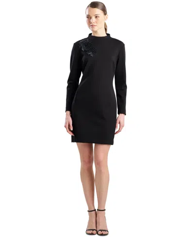 Natori Women's Mock Neck Dress In Black