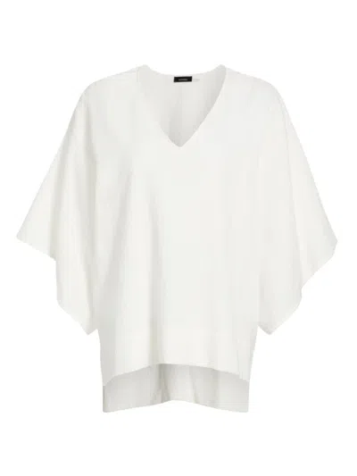 Natori Women's Onsen Butterfly-sleeve Cotton Pajama Top In White