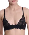 Natori Peony Unlined Lace Underwire Bra In Black