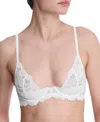 Natori Peony Unlined Lace Underwire Bra In Light Ivory
