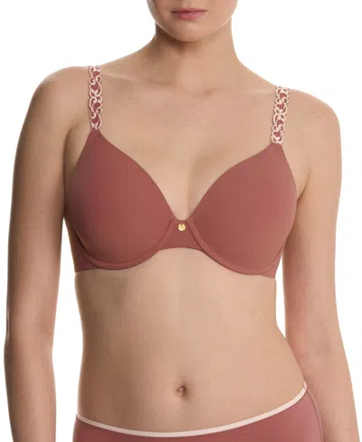Natori Pure Luxe Underwire T-shirt Bra In Brown