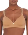 Natori Pure Luxe Wireless Contour Bra In Café In Cafe