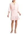 Natori Short Jacket In Pink,white