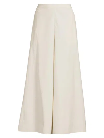 Natori Women's Tech Taffeta Palazzo Pants In Ivory