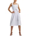 Natori Women's Textured Jacquard Square-neck Tank Dress In White