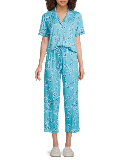 Natori Women's Two-piece Floral Stretch Pajama Set