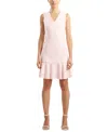 Natori Tweed Midi Dress In Pink,white