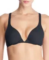 Natori Verge Convertible Underwire Plunge Bra In Black