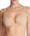 Natori Verge Convertible Underwire Plunge Bra In Cafe