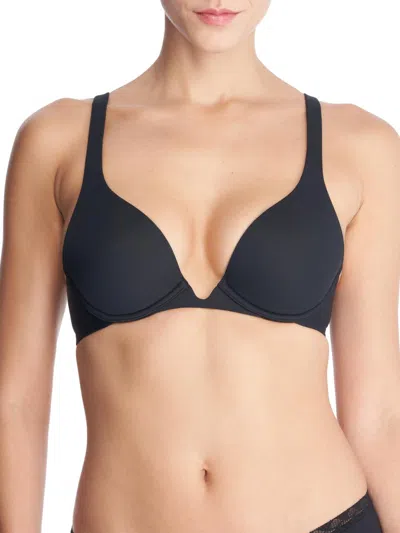 Natori Women's Verge Plunge Convertible Bra In Black
