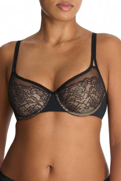 Natori Womne's Graceful Full Fit Balconette Contour Underwire Bra In Black/cafe