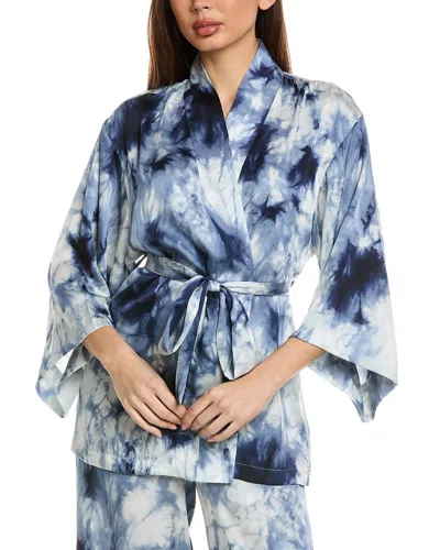 Natori Wrap Top In Blue