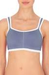 Natori Yogi Convertible Sports Bra In Blue
