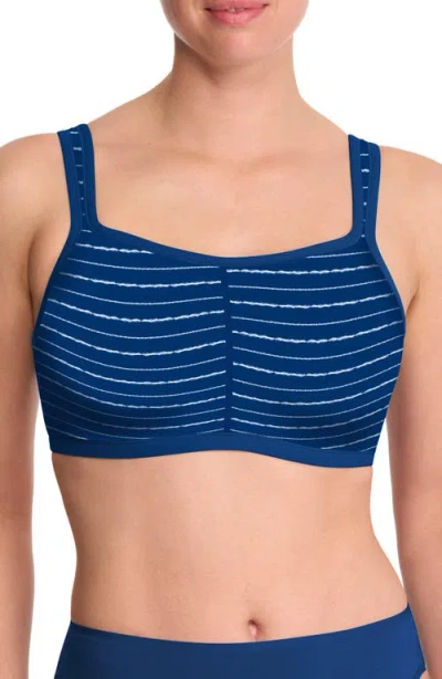 Natori Yogi Convertible Sports Bra In Blue