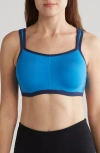 Natori Yogi Convertible Sports Bra In Blue/navy