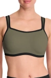 Natori Yogi Convertible Sports Bra In Green