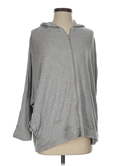 Pre-owned Natori Zip Up Hoodie In Gray