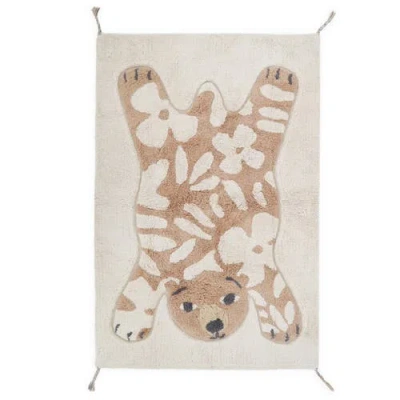 Nattiot Flowerbear Rug In Multi