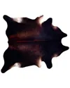 Natural Group Kobe Cowhide Rug In Brown