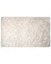 Natural Group Arlington Machine Washable Rectangular Faux Fur Rug In Tan