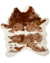 Natural Group Luxe Machine Washable Faux Hide Rug