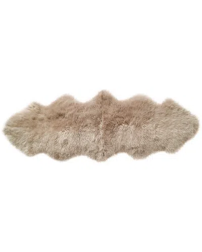 Natural Group Milan Shearling Double Sheepskin Rug In Taupe