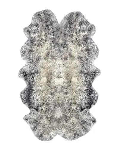 Natural Group New Zealand Quattro Sheepskin Rug In Gray