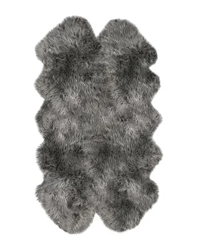 Natural Group New Zealand Quattro Sheepskin Rug In Gray