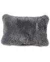 Natural Group New Zealand Sheepskin Pillow In Grey