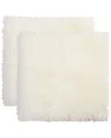 Natural Group Pack Of 2 New Zealand Sheepskin Chair Seat Pad