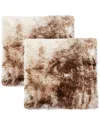 Natural Group Pack Of 2 New Zealand Sheepskin Chair Seat Pad In Brown