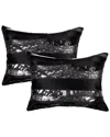 Natural Group Pack Of 2 Torino Madrid Pillow In Black