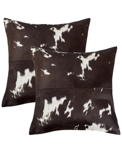Natural Group Pack Of 2 Torino Quattro Pillow In Brown