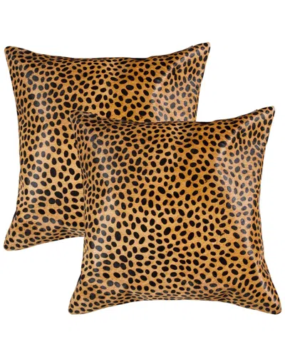 Natural Group Pack Of 2 Torino Togo Cowhide Pillow