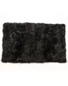Natural Group Rectangular Sheepskin Rug In Black