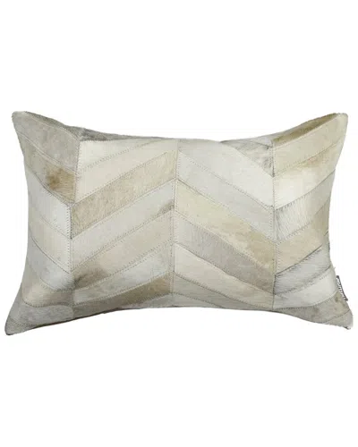 Natural Group Torino Chevron Pillow In Gray